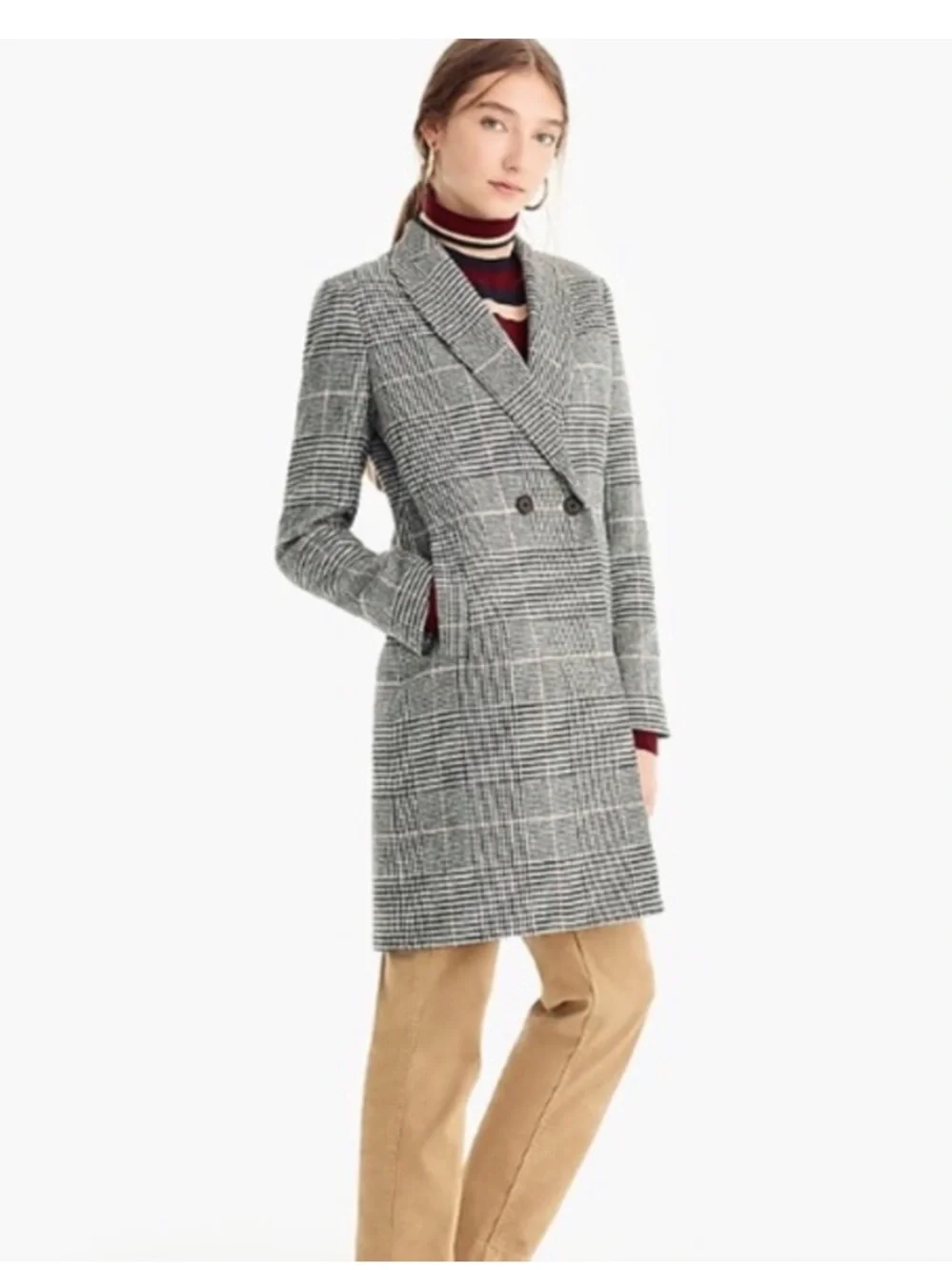 J. Crew Glen Plaid Daphne Topcoat